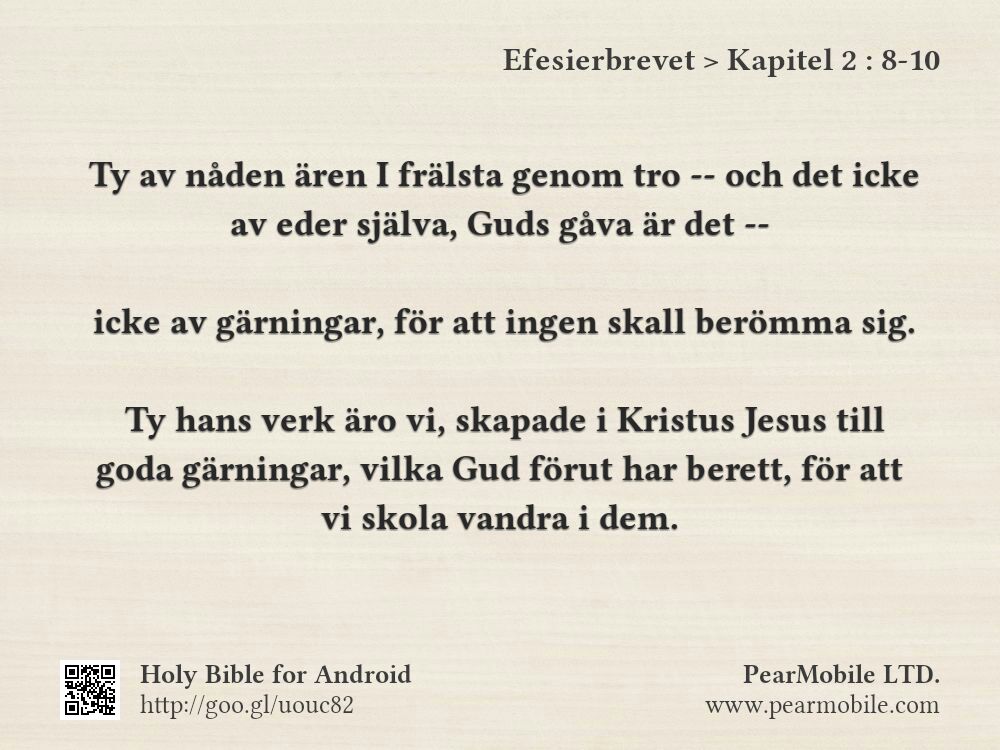 Efesierbrevet, Kapitel 2:8-10